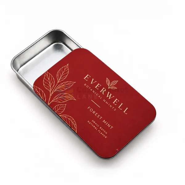 personalized slide top metal tins